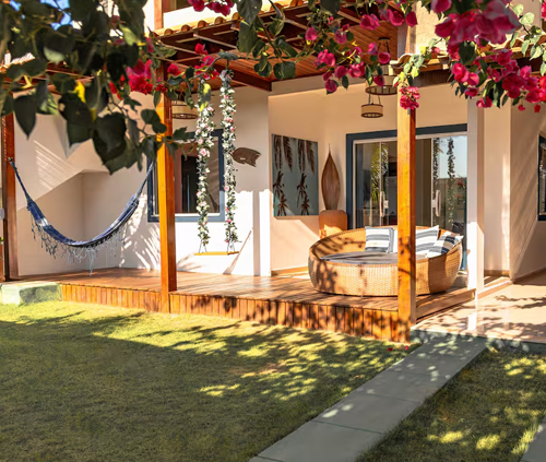 Casa com área gourmet e rede